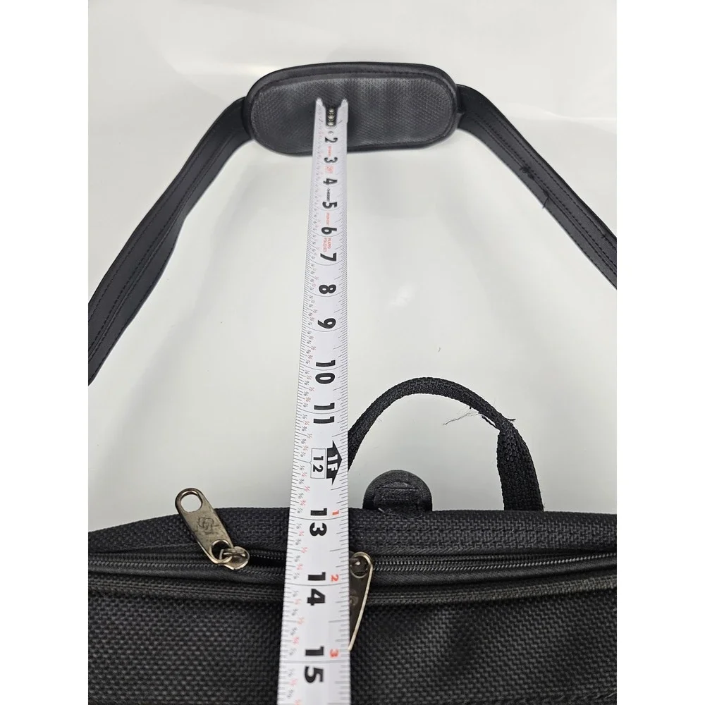 Samsonite Carry On Computer Briefcase Shoulder‎ Bag Black Canvas Black